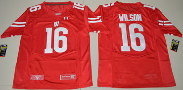 Wisconsin Badgers 16 Russell Wilson College Football Jersey
