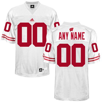 Wisconsin Badgers White Customized Jerseys Wisconsin Badgers White Customized Jerseys