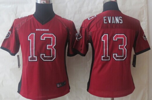 Women 2013 New Tampa Bay Buccaneers #13 Mike Evans Red(Elite drift fashion)
