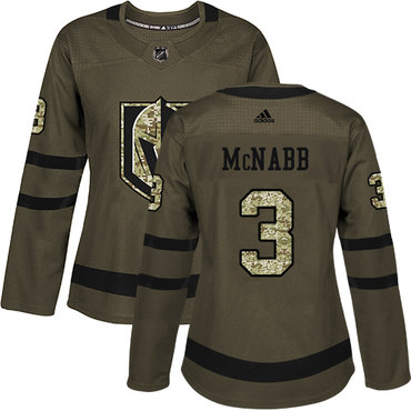 Women's Adidas Vegas Golden Knights #3 Brayden McNabb Green Salute to Service NHL Jersey Women's Adidas Vegas Golden Knights #3 Brayden McNabb Green Salute to Service NHL Jersey