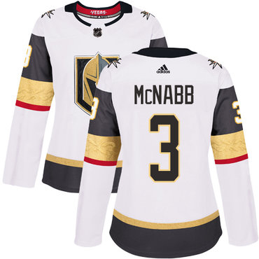 Women's Adidas Vegas Golden Knights #3 Brayden McNabb White Away NHL Jersey Women's Adidas Vegas Golden Knights #3 Brayden McNabb White Away NHL Jersey