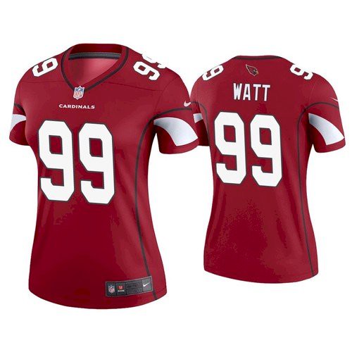 Women's Arizona Cardinals #99 J.J. Watt Red Jersey