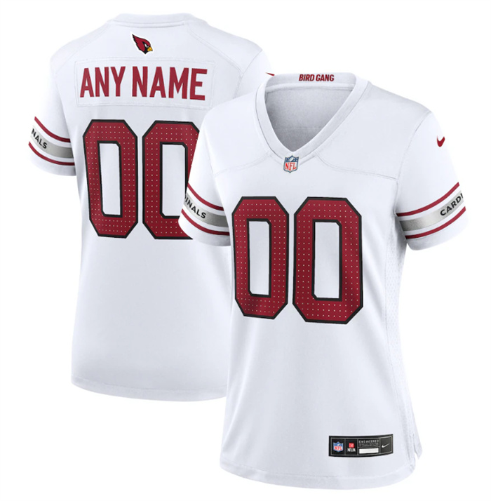 Women's Arizona Cardinals Active Player Custom New White Stitched Game Jersey(Run Small) Women's Arizona Cardinals Active Player Custom New White Stitched Game Jersey(Run Small)