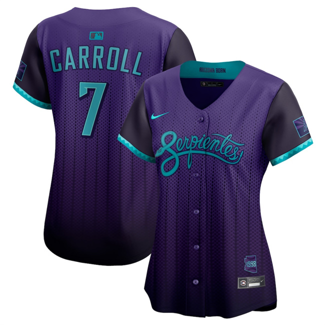 Women's Arizona Diamondbacks ACTIVE PLAYER Custom Purple 2025 City Connect Limited Stitched Baseball Jersey(Run Small) Women's Arizona Diamondbacks ACTIVE PLAYER Custom Purple 2025 City Connect Limited Stitched Baseball Jersey(Run Small)