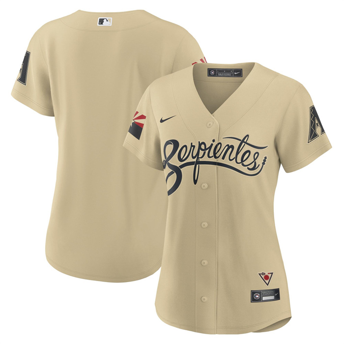Women's Arizona Diamondbacks Blank 2021 Gold City Connect Stitched Baseball Jersey(Run Small) Women's Arizona Diamondbacks Blank 2021 Gold City Connect Stitched Baseball Jersey(Run Small)