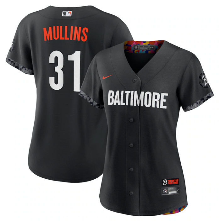 Women's Baltimore Orioles #31 Cedric Mullins Black 2023 City Connect Stitched Baseball Jersey(Run Small) Women's Baltimore Orioles #31 Cedric Mullins Black 2023 City Connect Stitched Baseball Jersey(Run Small)