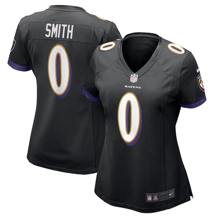 Women's Baltimore Ravens #0 Roquan Smith Black Football Jersey(Run Small) Women's Baltimore Ravens #0 Roquan Smith Black Football Jersey(Run Small)