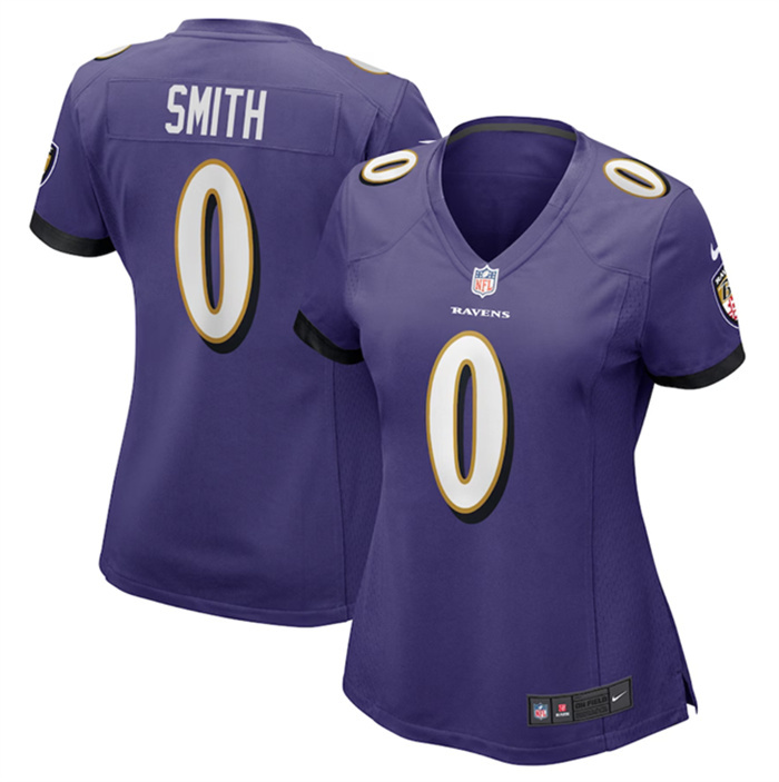 Women's Baltimore Ravens #0 Roquan Smith Purple Football Jersey(Run Small) Women's Baltimore Ravens #0 Roquan Smith Purple Football Jersey(Run Small)