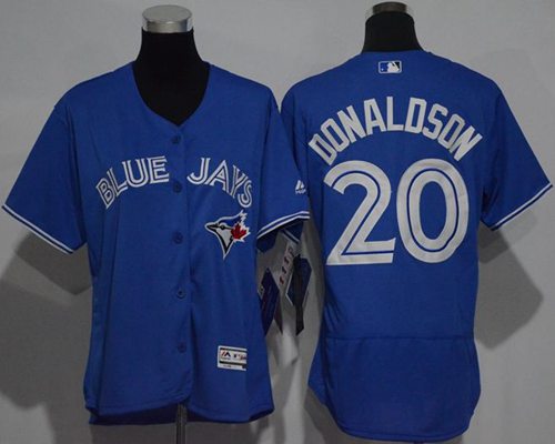Women's Blue Jays #20 Josh Donaldson Blue Flexbase Authentic Stitched MLB Jersey Women's Blue Jays #20 Josh Donaldson Blue Flexbase Authentic Stitched MLB Jersey