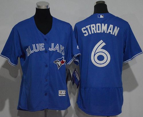 Women's Blue Jays #6 Marcus Stroman Blue Flexbase Authentic Stitched MLB Jersey