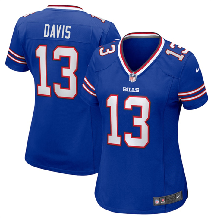 Women's Buffalo Bills #13 Gabe Davis Royal Stitched Game Jersey(Run Small) Women's Buffalo Bills #13 Gabe Davis Royal Stitched Game Jersey(Run Small)