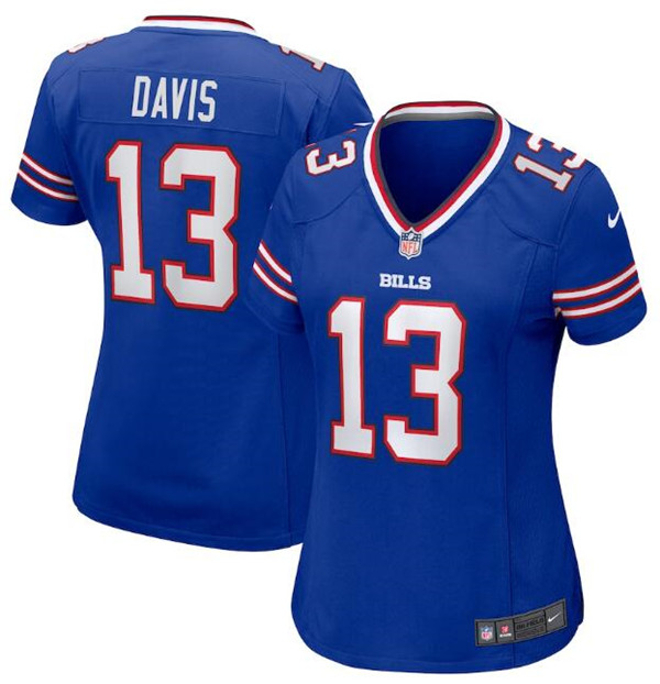 Women's Buffalo Bills #13 Gabriel Davis Blue Vapor Untouchable Limited Stitched Football Jersey Women's Buffalo Bills #13 Gabriel Davis Blue Vapor Untouchable Limited Stitched Football Jersey