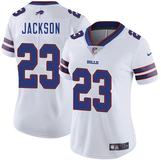 Women's Buffalo Bills #23 Dane Jackson White Vapor Stitched Football Jersey(Run Small)