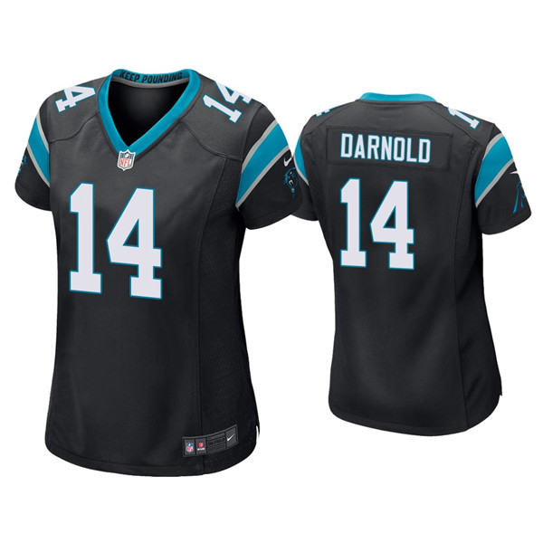 Women's Carolina Panthers #14 Sam Darnold Black Vapor Untouchable Limited Stitched NFL Jersey(Run Small) Women's Carolina Panthers #14 Sam Darnold Black Vapor Untouchable Limited Stitched NFL Jersey(Run Small)
