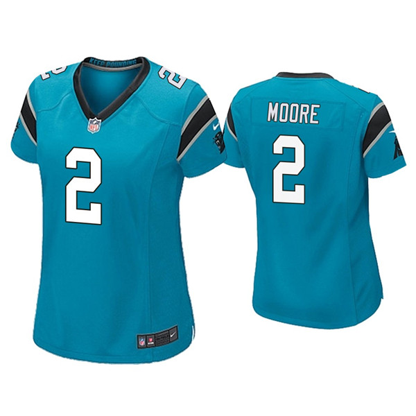 Women's Carolina Panthers #2 D.J Moore Blue Vapor Untouchable Limited Stitched NFL Jersey(Run Small) Women's Carolina Panthers #2 D.J Moore Blue Vapor Untouchable Limited Stitched NFL Jersey(Run Small)