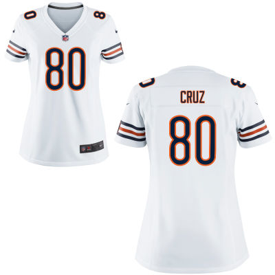 Women's Chicago Bears #80 Victor cruz Nike White Jersey
