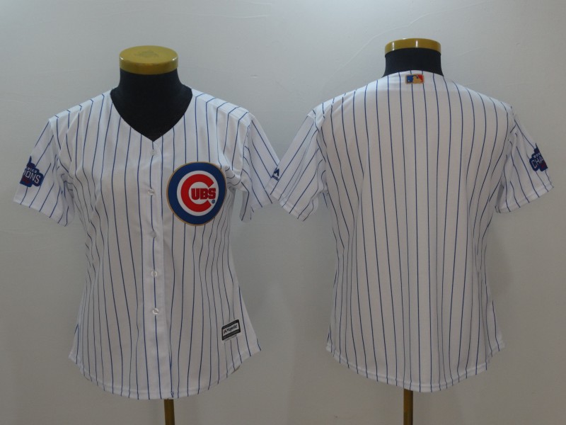Women's Chicago Cubs Blank White Cool Base Stitched Baseball Jersey Women's Chicago Cubs Blank White Cool Base Stitched Baseball Jersey