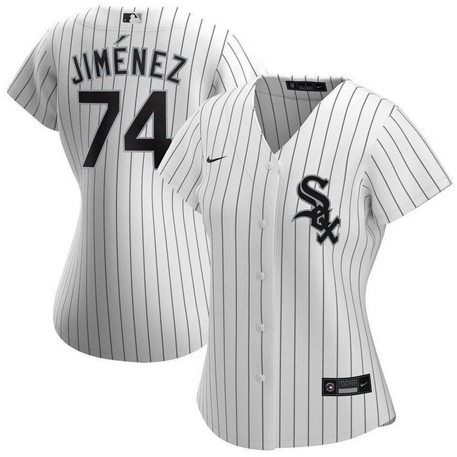 Women's Chicago White Sox #74 Eloy Jimenez White Stitched Jersey(Run Small) Women's Chicago White Sox #74 Eloy Jimenez White Stitched Jersey(Run Small)