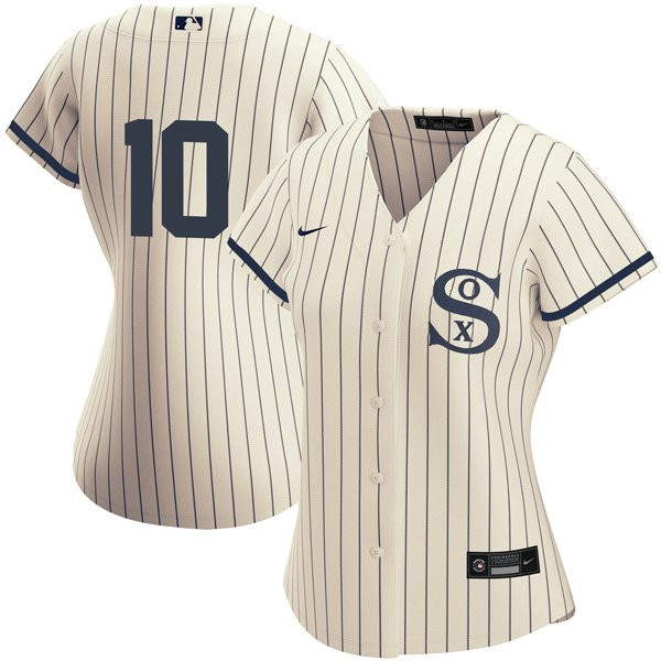 Women's Chicago White Sox Field of Dreams #10 Yoan Moncada Cream Jersey Women's Chicago White Sox Field of Dreams #10 Yoan Moncada Cream Jersey