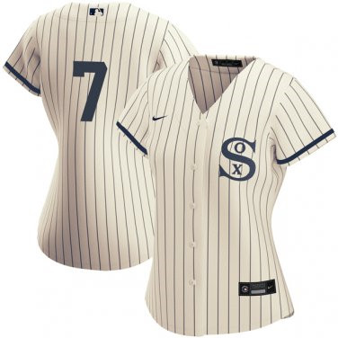 Women's Chicago White Sox Field of Dreams #7 Tim Anderson Cream Jersey Women's Chicago White Sox Field of Dreams #7 Tim Anderson Cream Jersey