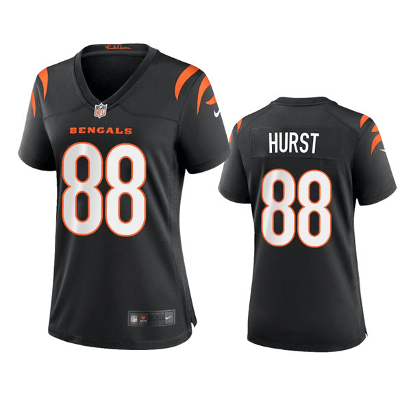 Women's Cincinnati Bengals #88 Hayden Hurst Black Stitched Game Jersey(Run Small) Women's Cincinnati Bengals #88 Hayden Hurst Black Stitched Game Jersey(Run Small)