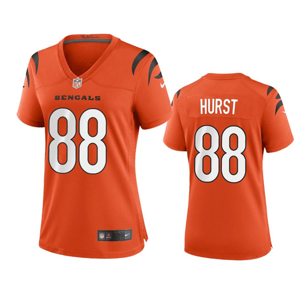 Women's Cincinnati Bengals #88 Hayden Hurst Orange Stitched Game Jersey(Run Small) Women's Cincinnati Bengals #88 Hayden Hurst Orange Stitched Game Jersey(Run Small)