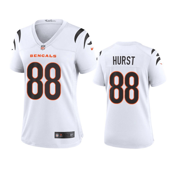 Women's Cincinnati Bengals #88 Hayden Hurst White Stitched Game Jersey(Run Small) Women's Cincinnati Bengals #88 Hayden Hurst White Stitched Game Jersey(Run Small)