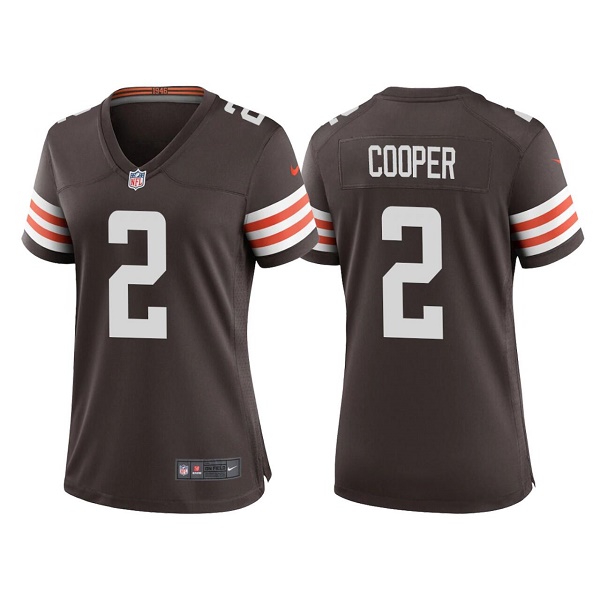 Women's Cleveland Browns #2 Amari Cooper Brown Vapor Untouchable Limited Stitched Jersey(Run Small) Women's Cleveland Browns #2 Amari Cooper Brown Vapor Untouchable Limited Stitched Jersey(Run Small)