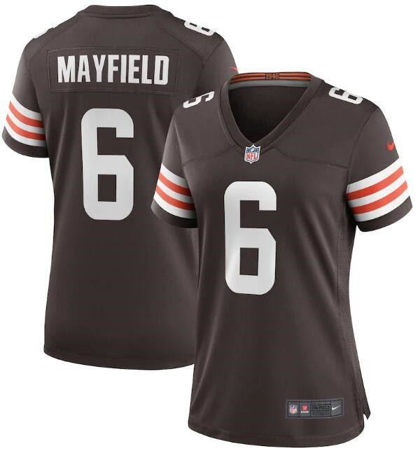 Women's Cleveland Browns #6 Baker Mayfield 2020 New Brown Stitched Jersey(Run Small) Women's Cleveland Browns #6 Baker Mayfield 2020 New Brown Stitched Jersey(Run Small)