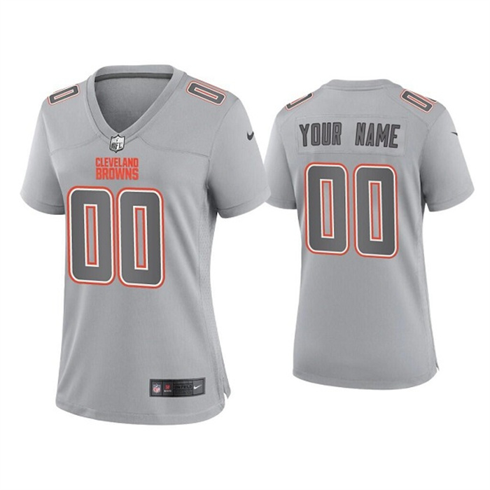 Women's Cleveland Browns Active Player Custom Grey Atmosphere Fashion Stitched Game Jersey(Run Small) Women's Cleveland Browns Active Player Custom Grey Atmosphere Fashion Stitched Game Jersey(Run Small)