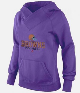 Women's Cleveland Browns Big & Tall Critical Victory Pullover Hoodie Purple Women's Cleveland Browns Big & Tall Critical Victory Pullover Hoodie Purple