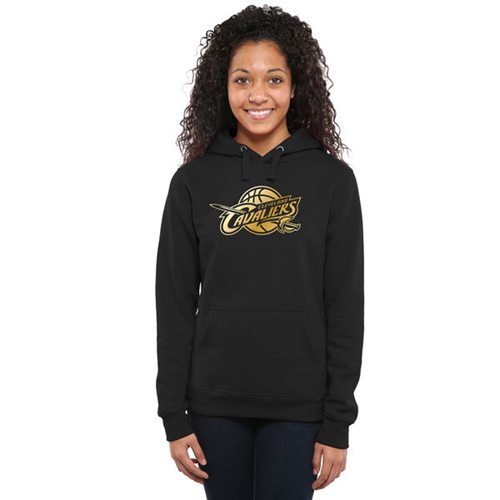 Women's Cleveland Cavaliers Gold Collection Pullover Hoodie Black Women's Cleveland Cavaliers Gold Collection Pullover Hoodie Black