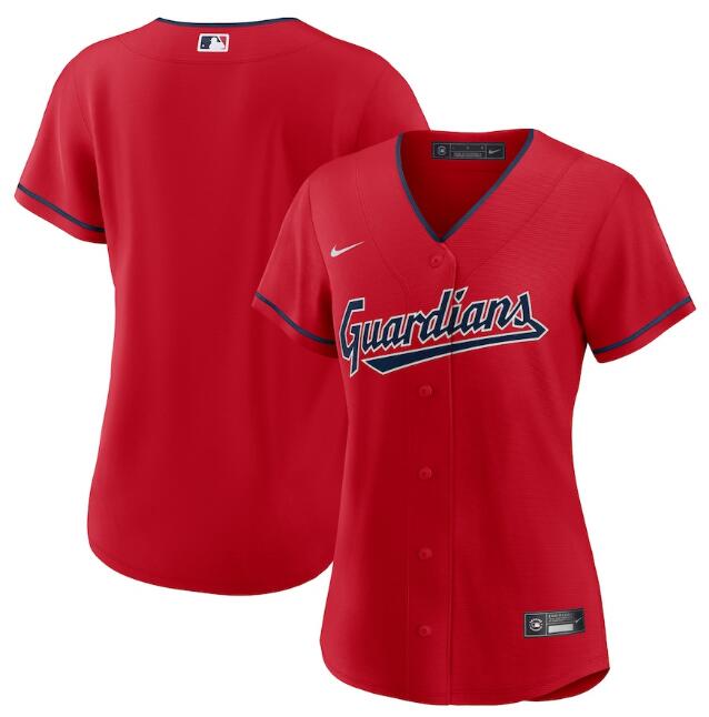 Women's Cleveland Guardians Blank Stitched Baseball Jersey(Run Small) Women's Cleveland Guardians Blank Stitched Baseball Jersey(Run Small)
