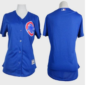 Women's Cubs Blank Blue Alternate Stitched Baseball Jersey