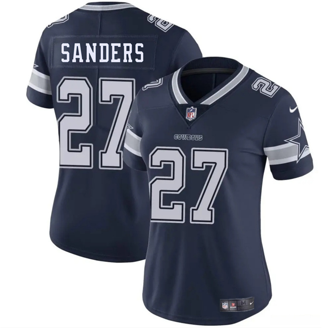 Women's Dallas Cowboys #27 Miles Sanders Navy 2025 Vapor Limited Stitched Football Jersey(Run Small) Women's Dallas Cowboys #27 Miles Sanders Navy 2025 Vapor Limited Stitched Football Jersey(Run Small)