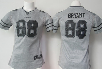 Women's Dallas Cowboys 88 Dez Bryant Nike Gray Gridiron Gray Limited Jersey