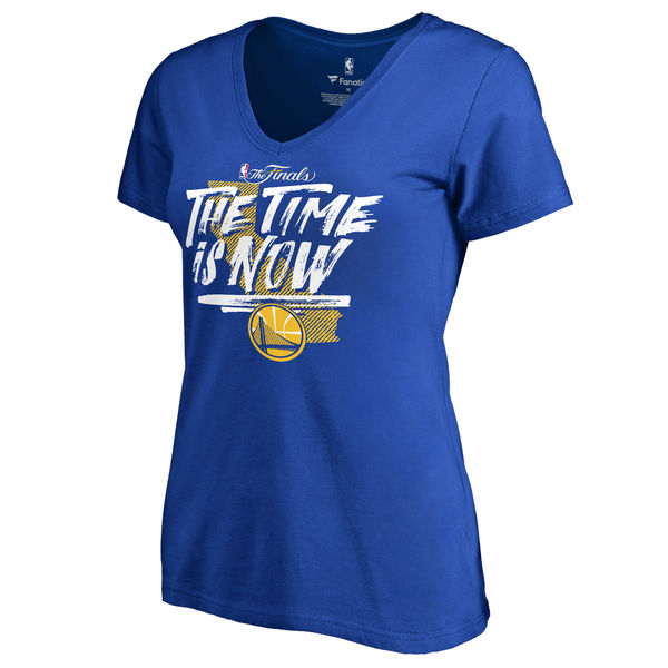 Women's Golden State Warriors Fanatics Branded Royal 2017 NBA Finals Bound Plus Size V Neck T-Shirt Women's Golden State Warriors Fanatics Branded Royal 2017 NBA Finals Bound Plus Size V Neck T-Shirt
