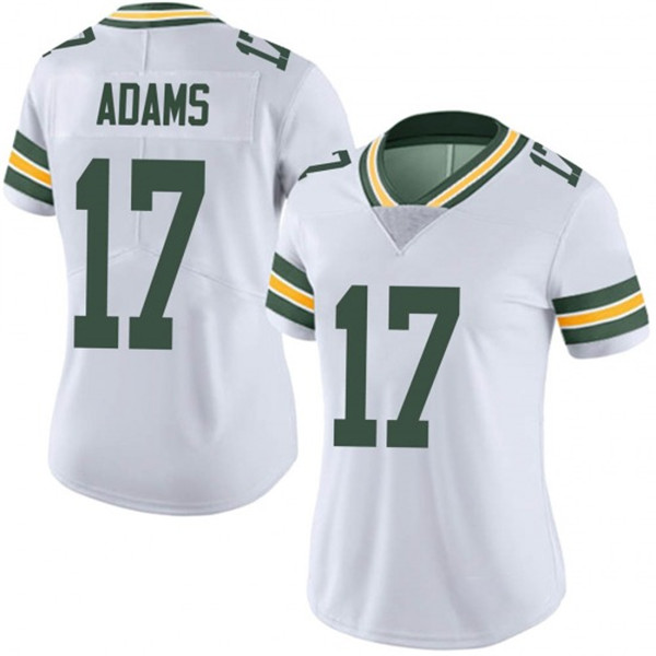 Women's Green Bay Packers #17 Davante Adams White Vapor Untouchable Limited Stitched Jersey(Run Small) Women's Green Bay Packers #17 Davante Adams White Vapor Untouchable Limited Stitched Jersey(Run Small)