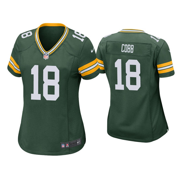Women's Green Bay Packers #18 Randall Cobb Green Vapor Untouchable Limited Stitched Jersey(Run Small) Women's Green Bay Packers #18 Randall Cobb Green Vapor Untouchable Limited Stitched Jersey(Run Small)
