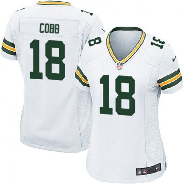 Women's Green Bay Packers #18 Randall Cobb White Vapor Untouchable Limited Stitched Jersey(Run Small) Women's Green Bay Packers #18 Randall Cobb White Vapor Untouchable Limited Stitched Jersey(Run Small)