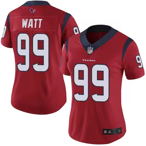 Women's Houston Texans #99 J.J. Watt Red Vapor Untouchable Limited Stitched Jersey (Run Small) Women's Houston Texans #99 J.J. Watt Red Vapor Untouchable Limited Stitched Jersey (Run Small)