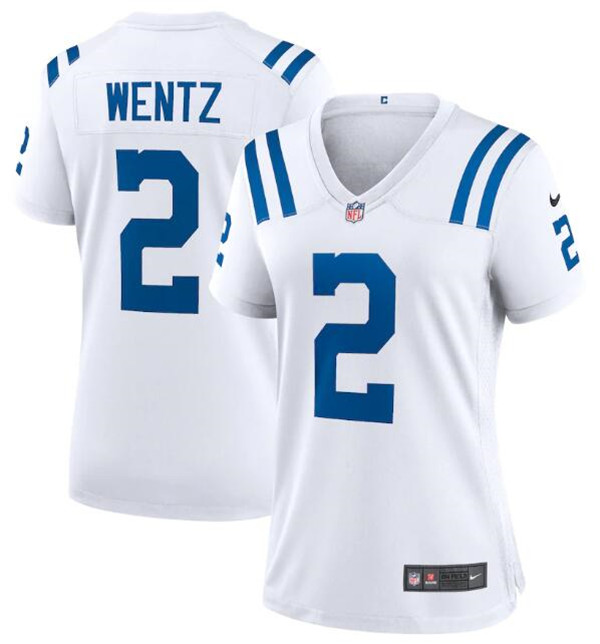 Women's Indianapolis Colts #2 Carson Wentz White Vapor Untouchable Limited Stitched Jersey(Run Small) Women's Indianapolis Colts #2 Carson Wentz White Vapor Untouchable Limited Stitched Jersey(Run Small)