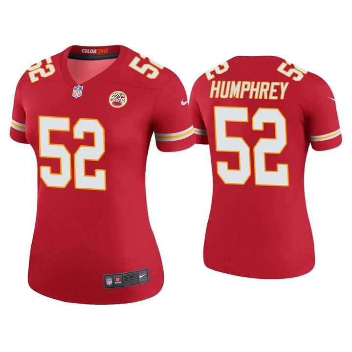 Women's Kansas City Chief #52 Creed Humphrey s Red Jersey Women's Kansas City Chief #52 Creed Humphrey s Red Jersey