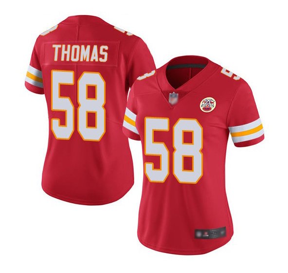 Women's Kansas City Chiefs #58 Derrick Thomas Red Vapor Stitched Jersey(Run Small) Women's Kansas City Chiefs #58 Derrick Thomas Red Vapor Stitched Jersey(Run Small)