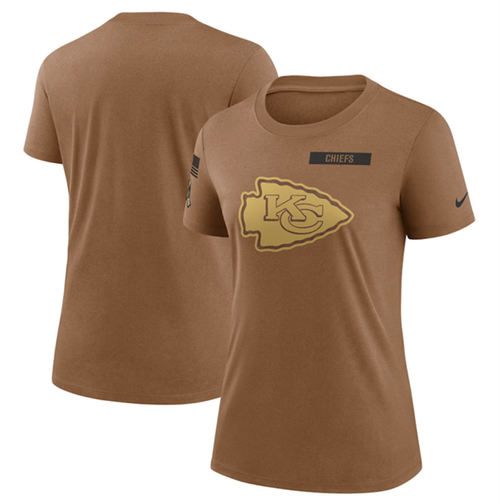 Women's Kansas City Chiefs 2023 Brown Salute To Service Legend Performance T-Shirt(Run Small) Women's Kansas City Chiefs 2023 Brown Salute To Service Legend Performance T-Shirt(Run Small)