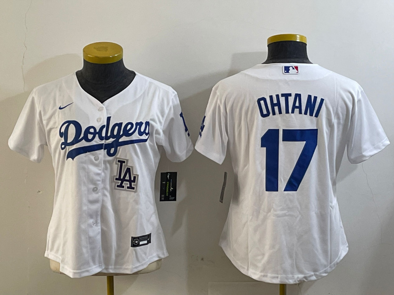 Women's Los Angeles Dodgers #17 Miguel Vargas White Cool Base Stitched Baseball Jersey 6 Women's Los Angeles Dodgers #17 Miguel Vargas White Cool Base Stitched Baseball Jersey 6