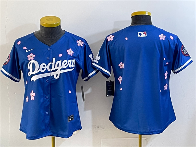 Women's Los Angeles Dodgers Blank Royal 2025 Tokyo Series Limited Stitched Baseball Jersey(Run Small) Women's Los Angeles Dodgers Blank Royal 2025 Tokyo Series Limited Stitched Baseball Jersey(Run Small)