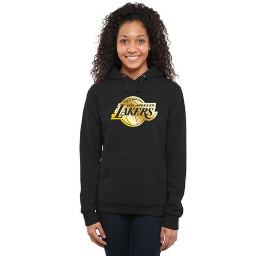Women's Los Angeles Lakers Gold Collection Pullover Hoodie Black Women's Los Angeles Lakers Gold Collection Pullover Hoodie Black
