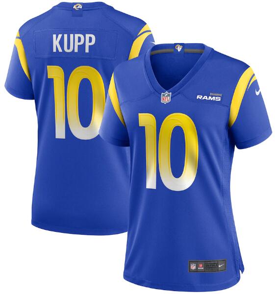 Women's Los Angeles Rams #10 Cooper Kupp Royal Vapor Untouchable Limited Stitched Jersey(Run Small) Women's Los Angeles Rams #10 Cooper Kupp Royal Vapor Untouchable Limited Stitched Jersey(Run Small)