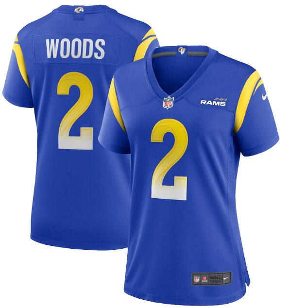 Women's Los Angeles Rams #2 Robert Woods Royal Vapor Untouchable Limited Stitched Jersey(Run Small) Women's Los Angeles Rams #2 Robert Woods Royal Vapor Untouchable Limited Stitched Jersey(Run Small)